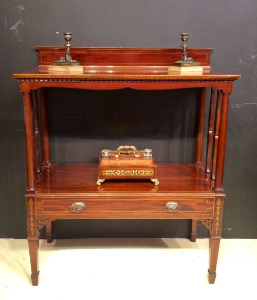 19th century mahogany two tier buffet - CATEGORY: ANTIQUE SIDEBOARDS - DATED 19TH CENTURY