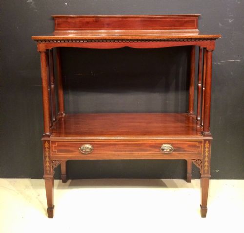 19TH CENTURY MAHOGANY TWO TIER BUFFET - ADDITIONAL PHOTO 1