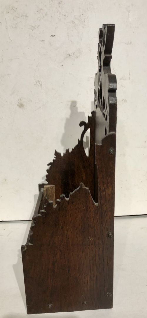 PAIR OF 19TH CENTURY OAK LETTER RACKS - ADDITIONAL PHOTO 2