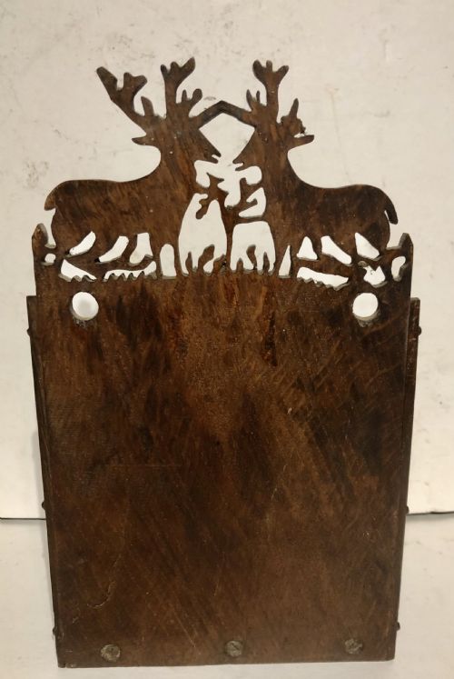 PAIR OF 19TH CENTURY OAK LETTER RACKS - ADDITIONAL PHOTO 3