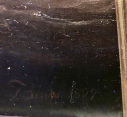 EARLY 19TH CENTURY MARINE OIL PAINTING OF HULL BY THOMAS BINKS - ADDITIONAL PHOTO 8