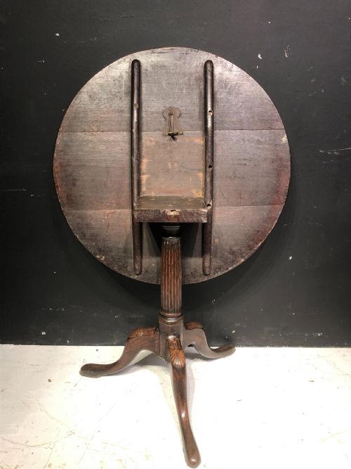 GEORGIAN OAK TRIPOD TABLE - ADDITIONAL PHOTO 2