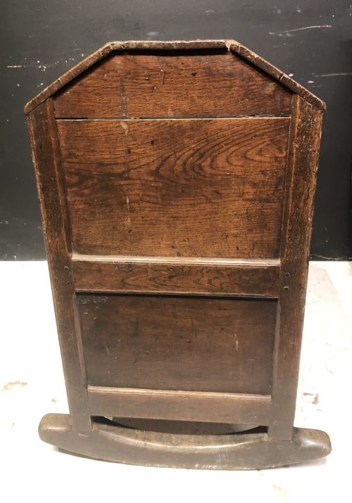 18TH CENTURY WELSH OAK CHILD'S CRADLE - ADDITIONAL PHOTO 5