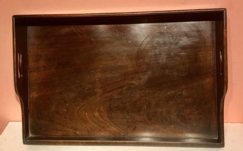 georgian rectangular mahogany tray - CATEGORY: ANTIQUE MISCELLANEOUS - DATED GEORGIAN