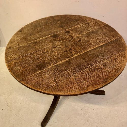LARGE GEORGIAN OAK TRIPOD TABLE - ADDITIONAL PHOTO 2