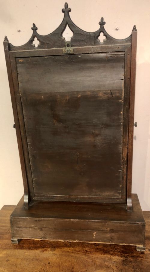 LARGE GEORGIAN MAHOGANY DRESSING TABLE MIRROR - ADDITIONAL PHOTO 3