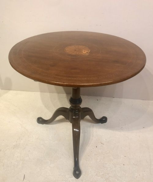 19th century tilt top mahogany tripod table - CATEGORY: ANTIQUE TABLES - DATED 1880