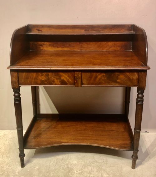 GEORGIAN MAHOGANY WRITING TABLE - ADDITIONAL PHOTO 3