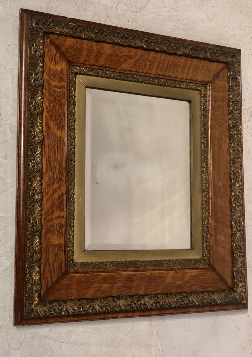 19th century gilded oak wall mirror - CATEGORY: ANTIQUE MIRRORS - DATED 1860