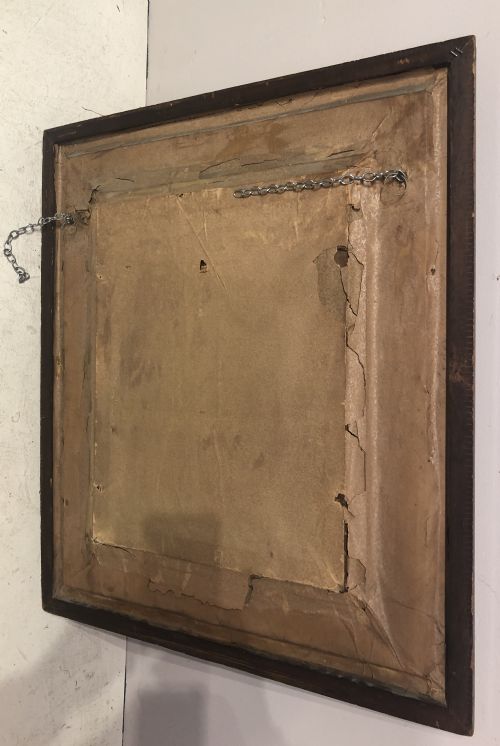 19TH CENTURY GILDED OAK WALL MIRROR - ADDITIONAL PHOTO 2