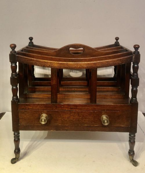 georgian mahogany canterbury - CATEGORY: ANTIQUE FURNITURE - DATED GEORGIAN