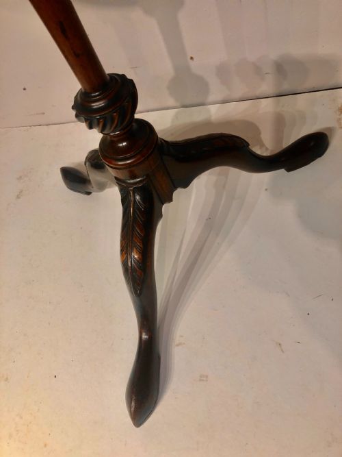 GEORGIAN CARVED MAHOGANY WINE TABLE - ADDITIONAL PHOTO 1