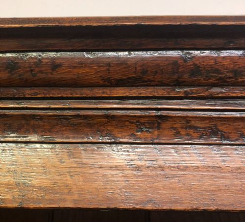 ANTIQUE OAK WELSH DRESSER AND SHELVES - ADDITIONAL PHOTO 2