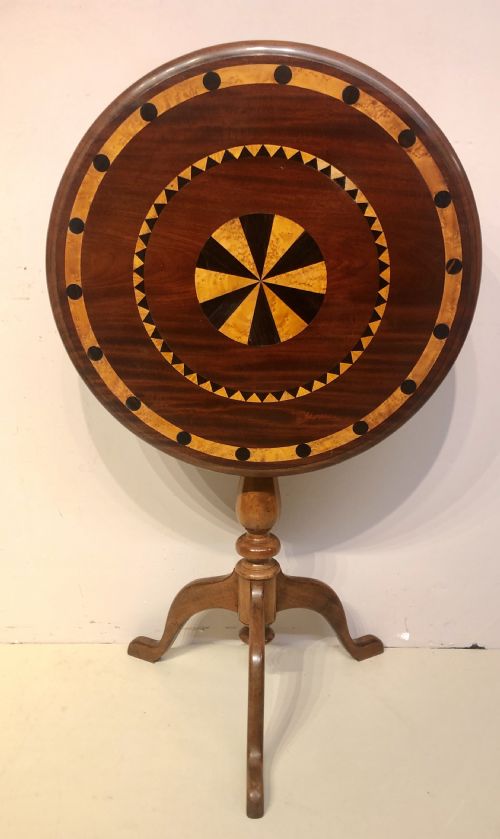 georgian mahogany tilt top tripod table - CATEGORY: ANTIQUE TABLES - DATED GEORGIAN