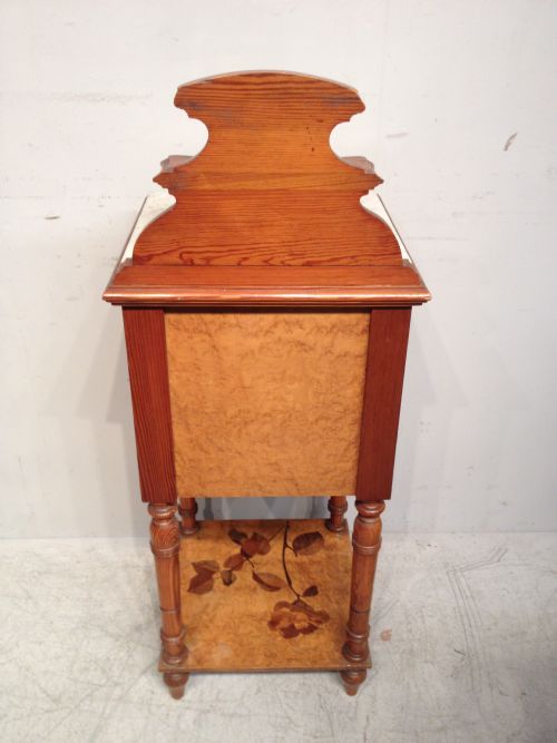 FRENCH MAPLE BEDSIDE TABLE - ADDITIONAL PHOTO 2