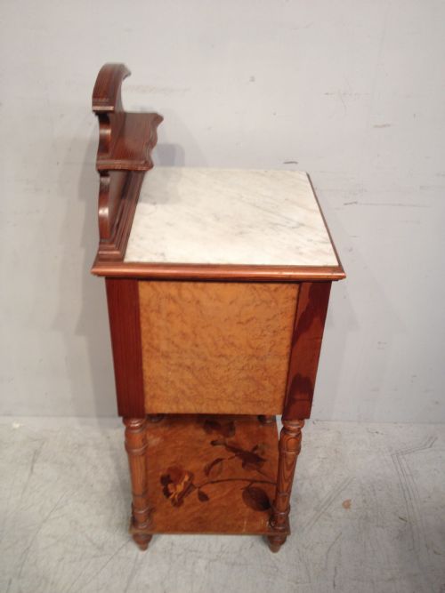 FRENCH MAPLE BEDSIDE TABLE - ADDITIONAL PHOTO 3