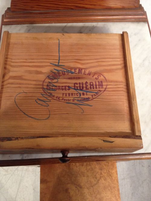 FRENCH MAPLE BEDSIDE TABLE - ADDITIONAL PHOTO 4