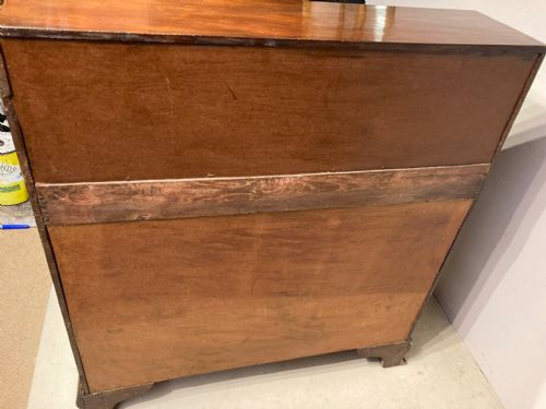 GEORGIAN MAHOGANY BUREAU - ADDITIONAL PHOTO 6