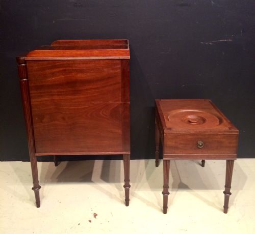 GEORGIAN MAHOGANY BEDSIDE TABLE MANNER OF GILLOWS - ADDITIONAL PHOTO 3