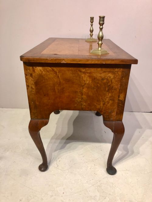ANTIQUE QUEEN ANNE STYLE WALNUT LOWBOY - ADDITIONAL PHOTO 2