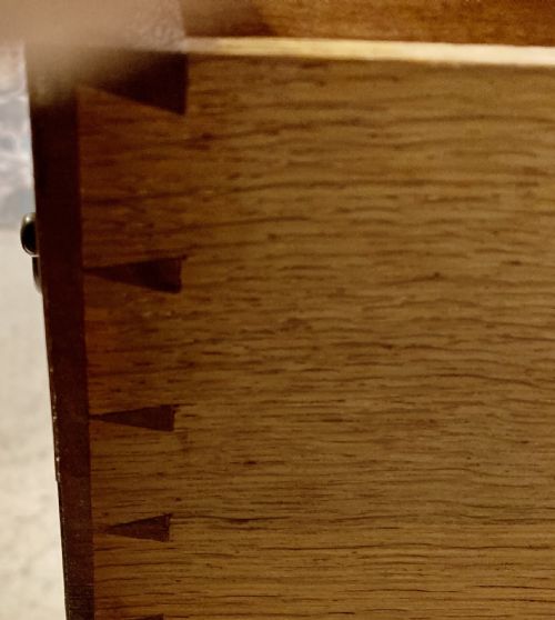 ANTIQUE INLAID MAHOGANY SIDE TABLE - ADDITIONAL PHOTO 4
