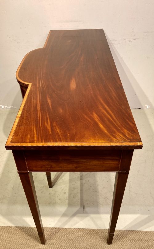 ANTIQUE INLAID MAHOGANY SIDE TABLE - ADDITIONAL PHOTO 6