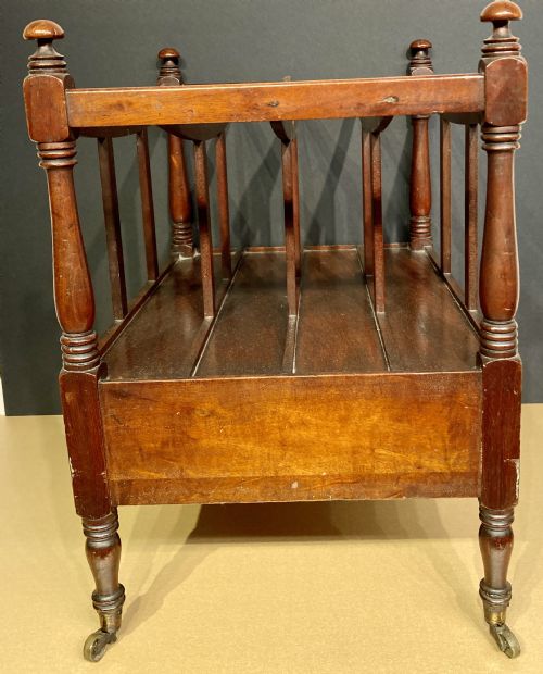 GEORGIAN BOAT SHAPED MAHOGANY CANTERBURY - ADDITIONAL PHOTO 3