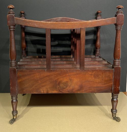 GEORGIAN BOAT SHAPED MAHOGANY CANTERBURY - ADDITIONAL PHOTO 4