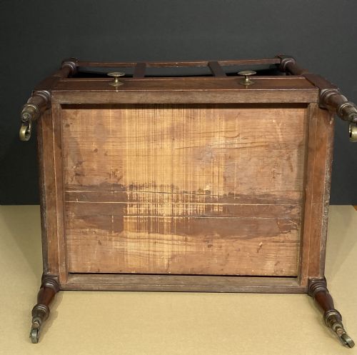 GEORGIAN BOAT SHAPED MAHOGANY CANTERBURY - ADDITIONAL PHOTO 6