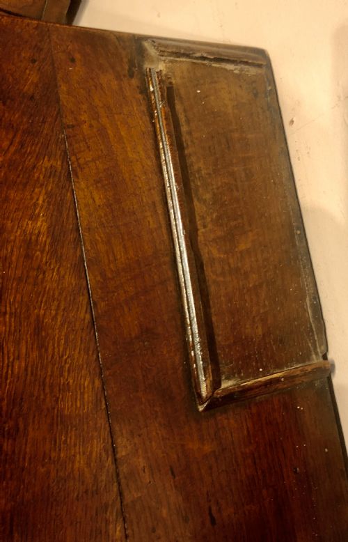 GEORGIAN OAK CABRIOLE LEG DRESSER AND SHELVES - ADDITIONAL PHOTO 7