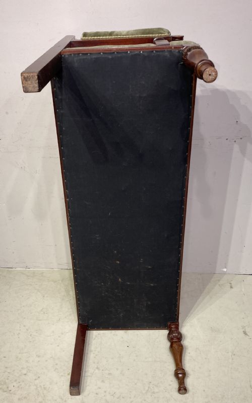 SMALL VICTORIAN MAHOGANY HALL SEAT - ADDITIONAL PHOTO 3