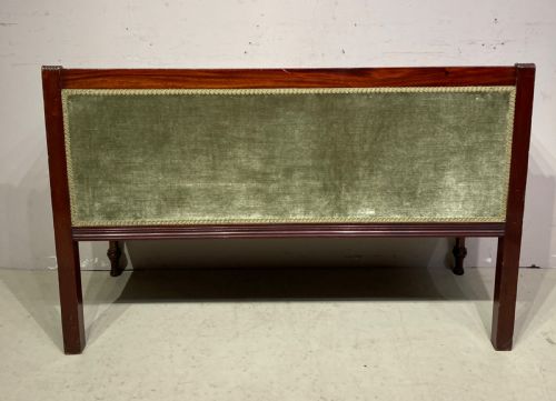 SMALL VICTORIAN MAHOGANY HALL SEAT - ADDITIONAL PHOTO 4
