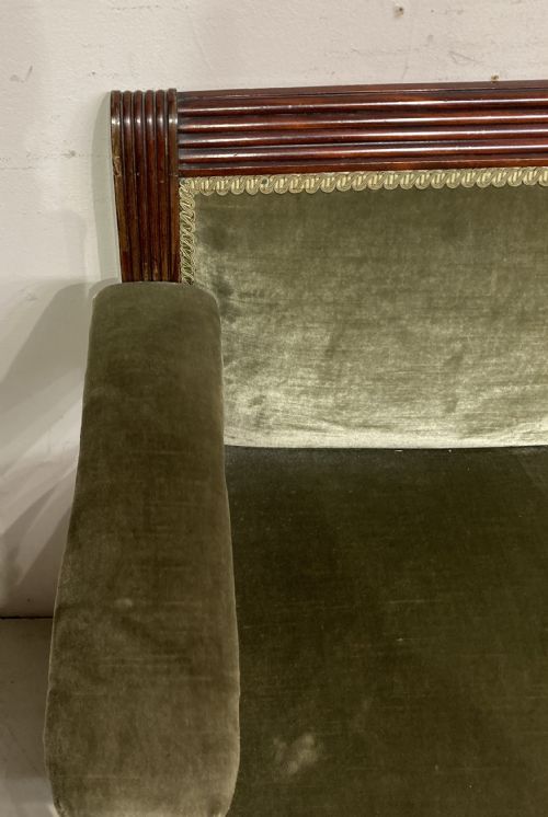 SMALL VICTORIAN MAHOGANY HALL SEAT - ADDITIONAL PHOTO 5