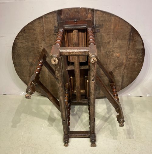 CHARLES II OAK GATELEG DINING TABLE - ADDITIONAL PHOTO 7