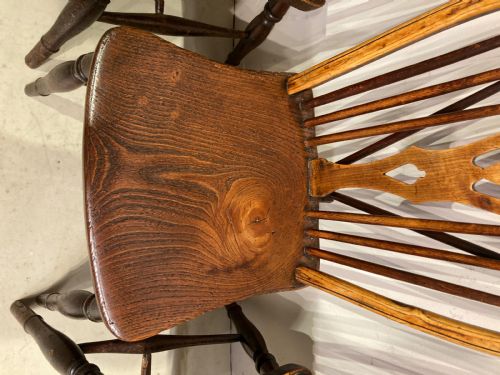 SET OF 4 GEORGIAN COUNTRY WINDSOR CHAIRS - ADDITIONAL PHOTO 2