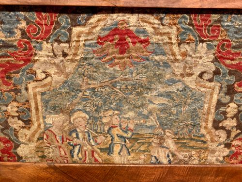 18TH CENTURY WALNUT AND NEEDLEWORK FIRE SCREEN - ADDITIONAL PHOTO 3