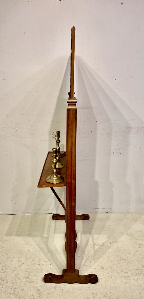 18TH CENTURY WALNUT AND NEEDLEWORK FIRE SCREEN - ADDITIONAL PHOTO 4