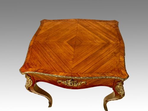 ANTIQUE FRENCH KINGWOOD WRITING TABLE - ADDITIONAL PHOTO 1
