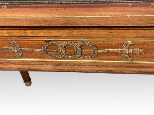19TH CENTURY MAHOGANY WRITINGREADING TABLE - ADDITIONAL PHOTO 4