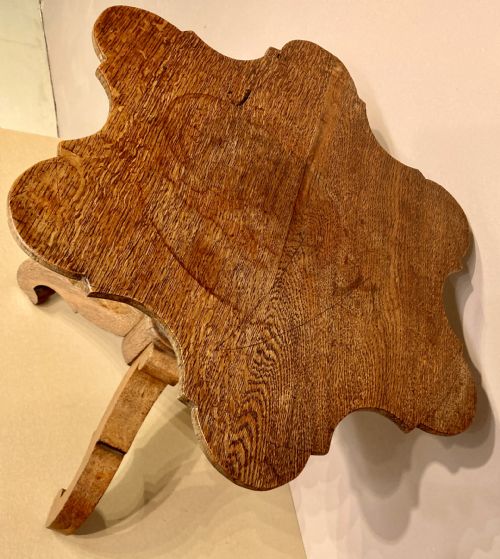 ANTIQUE OAK WINE TABLE - ADDITIONAL PHOTO 1