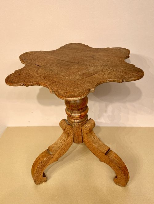 ANTIQUE OAK WINE TABLE - ADDITIONAL PHOTO 2
