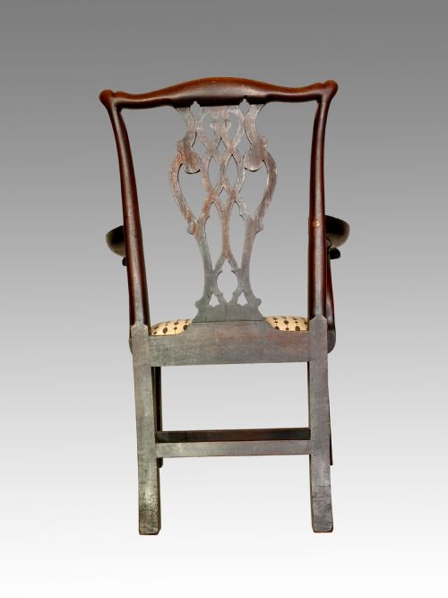 SET OF TEN CHIPPENDALE MAHOGANY DINING CHAIRS - ADDITIONAL PHOTO 2