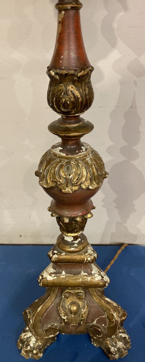 PAIR OF VENETIAN PAINTED LAMPS - ADDITIONAL PHOTO 1