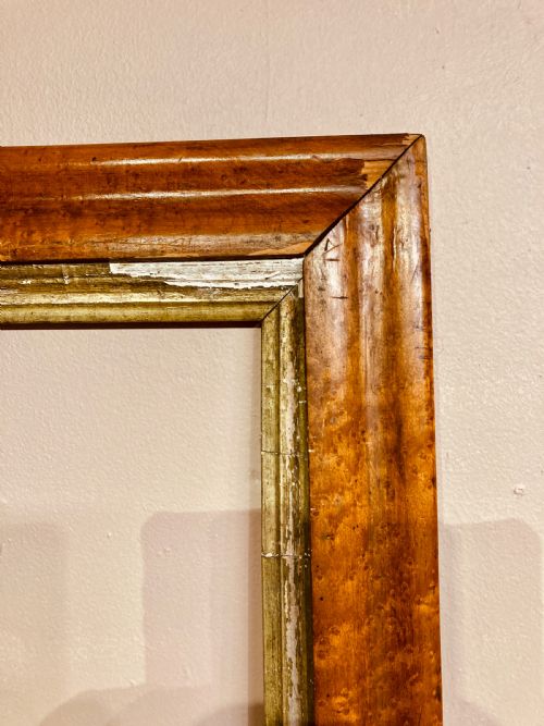 PAIR OF EARLY VICTORIAN BIRDS EYE MAPLE PICTURE FRAMES - ADDITIONAL PHOTO 3