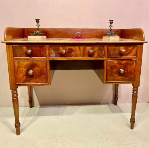 LATE GEORGIAN MAHOGANY DRESSING TABLE - ADDITIONAL PHOTO 6