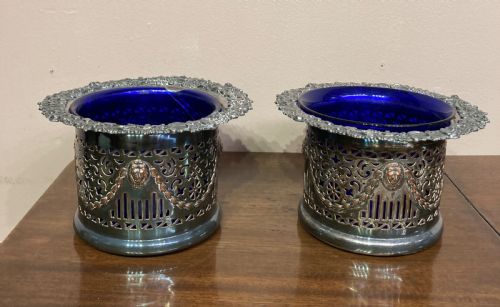 PAIR OF SHEFFIELD PLATED WINE COASTERS - ADDITIONAL PHOTO 4