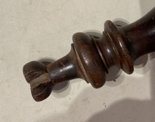 VICTORIAN MAHOGANY HALL BENCH - ADDITIONAL PHOTO 5