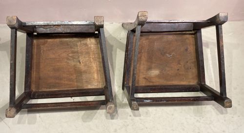 PAIR OF GEORGIAN COUNTRY ELM SIDE CHAIRS - ADDITIONAL PHOTO 4