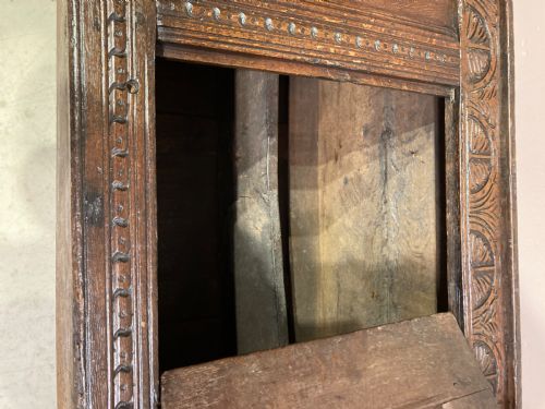 CHARLES II CARVED OAK CUPBOARD - ADDITIONAL PHOTO 6