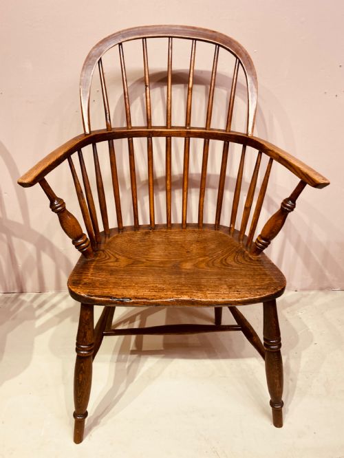 MATCHED PAIR OF ASH AND ELM COUNTRY ARMCHAIRS - ADDITIONAL PHOTO 2